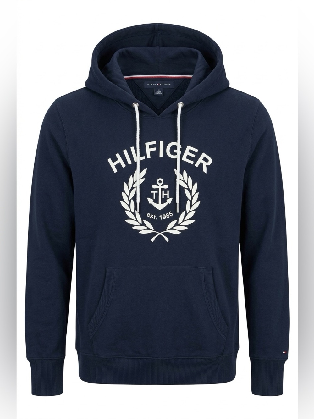 🍁Women’s Tommy Hilfiger Pullover Hoodie in Black with brand Crest Logo